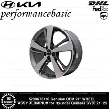 52906T6110 Genuine OEM 20" WHEEL ASSY ALUMINUM for Hyundai Genesis GV80 21-25