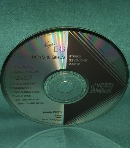BRYAN FERRY/BOYS & GIRLS-1985-9 TRACK CD-JAPAN 1ST PRESS-OBI-32VD-1049-TRIANGLE - Picture 13 of 20