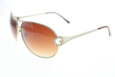 Rhinestone Guess Pilot Sunglasses Women UV-Protected Aviator