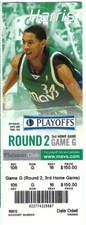 2006 NBA WESTERN SEMI-FINALS Basketball SEASON PLAYOFF Ticket MAVERICKS vs SPURS
