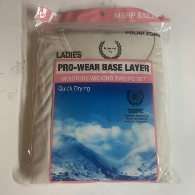  North 15 Ladies Pro Wear Base Layer Two PC Set Size L 