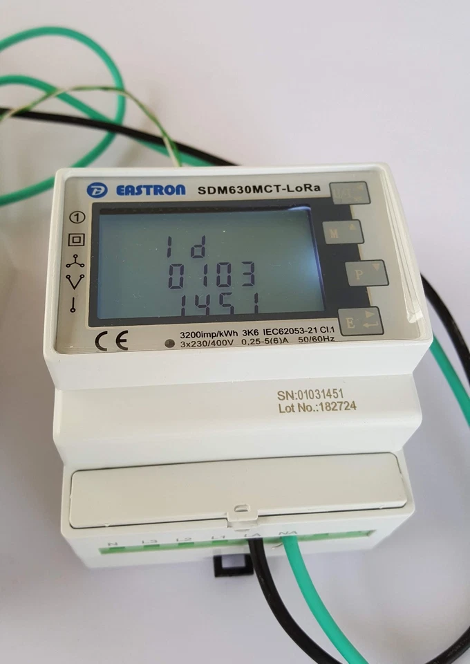 Smart energy meter KWH Volts Amps /  Electric Submeter 3+CTs - Image 3 of 4