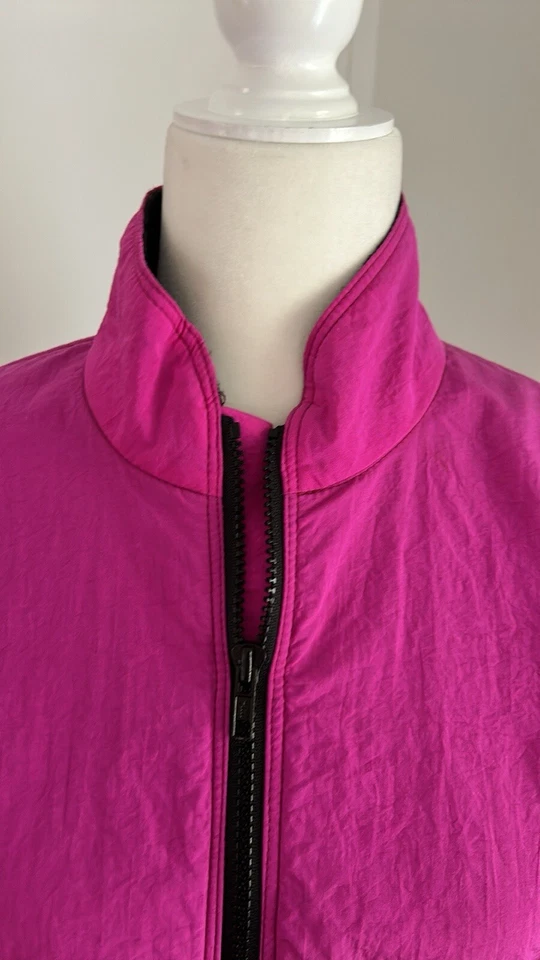 Bellwether 复古 1990 年代粉色/黑色贝壳滑雪夹克,尺寸 M — 第 2/4 张图片