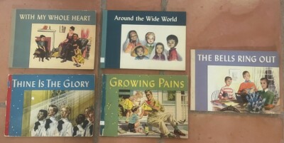 Lot of 5 Vintage Christian Faith Story Childrens Books Westminster Press, Ex-lib