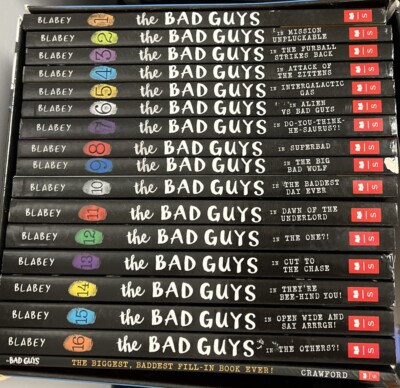 the BAD GUYS 全巻セット 1-16巻 plus 1 The Bad Guys: Books 1-16 Box Set Plus Bonus Book Comic Brand New