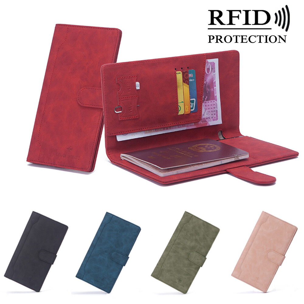 RFID Blocking Travel Wallet for Men Women – Secure Passport ID Card Organizer  -image