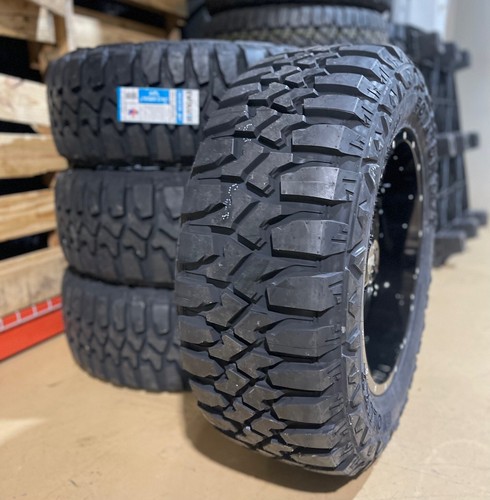 4 20x10 Moto Metal MO970 Black Wheels 35" MT Tires 8x6.5 Dodge Ram 2500 3500 - Picture 4 of 5