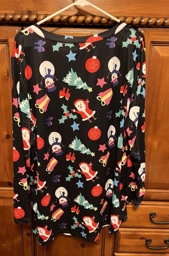 🎄Women’s Soft Christmas V-Neck Pull Over Long Sleeve Holiday Top Size 22W NWT. - Picture 6 of 7