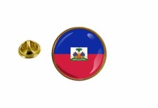 Prendedores Pin Insignia Pin Bandera HAITI Escarapela Redonda Haitiana