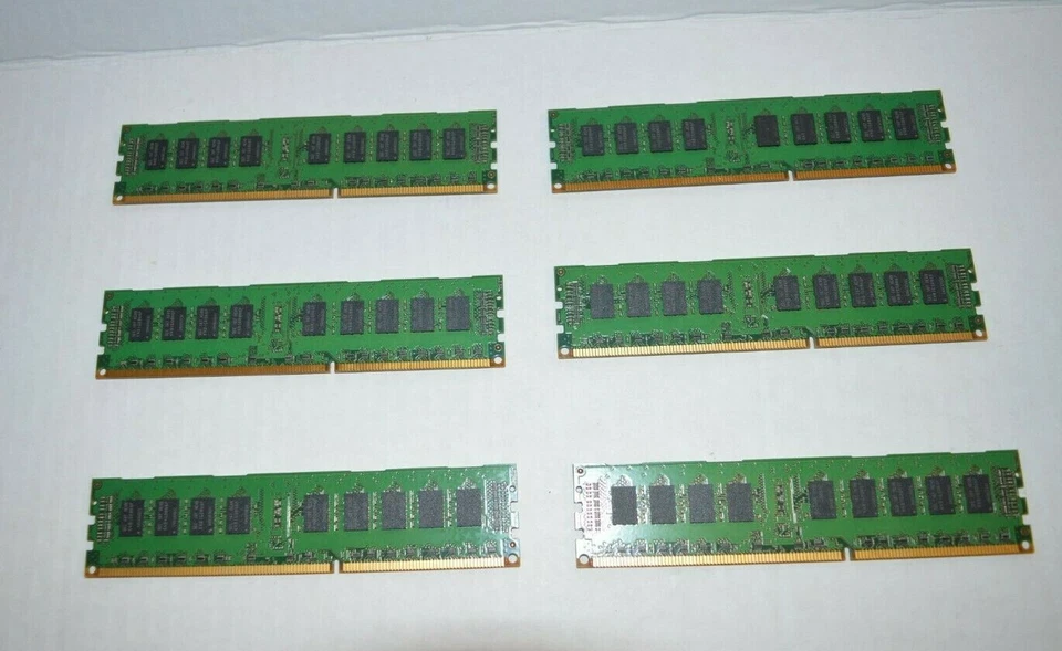 Six (6) Samsung M393B5673FH0-CH9Q5 - 2GB DDR3 240-Pin Registered Memory Ram - Image 3 of 4