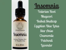 INSOMNIA Herbal Tincture Blend / Liquid Extract / Organic Apothecary Herbs