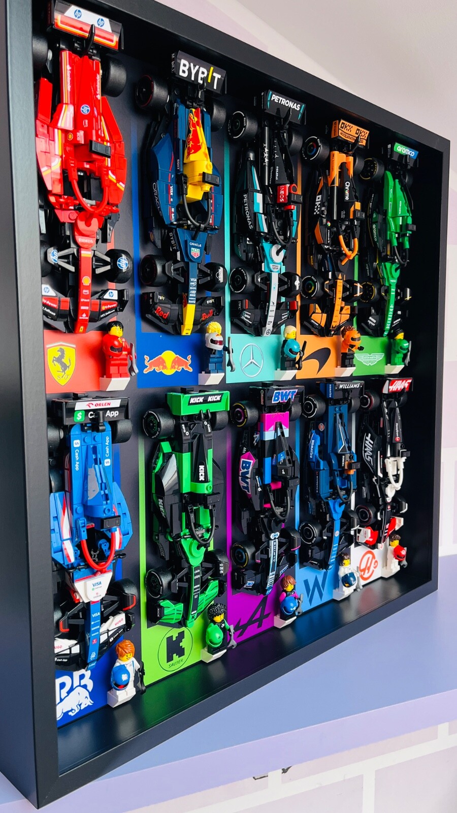 Cornice Vetrina per 10 Modelli Lego Formula 1 foto 5