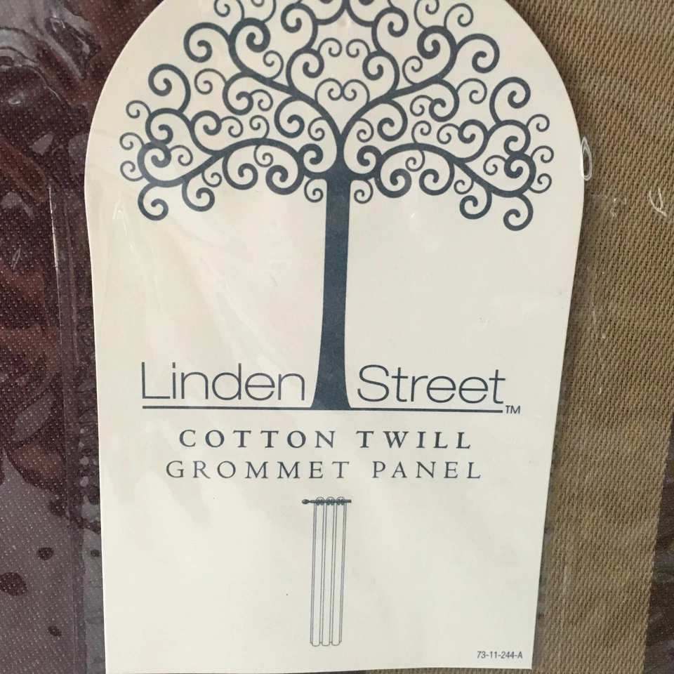 "Panel de ojal Linden Street 100 % algodón granate a rayas de bayas 42"" x 95"" nuevo en paquete" Foto 2 de 4