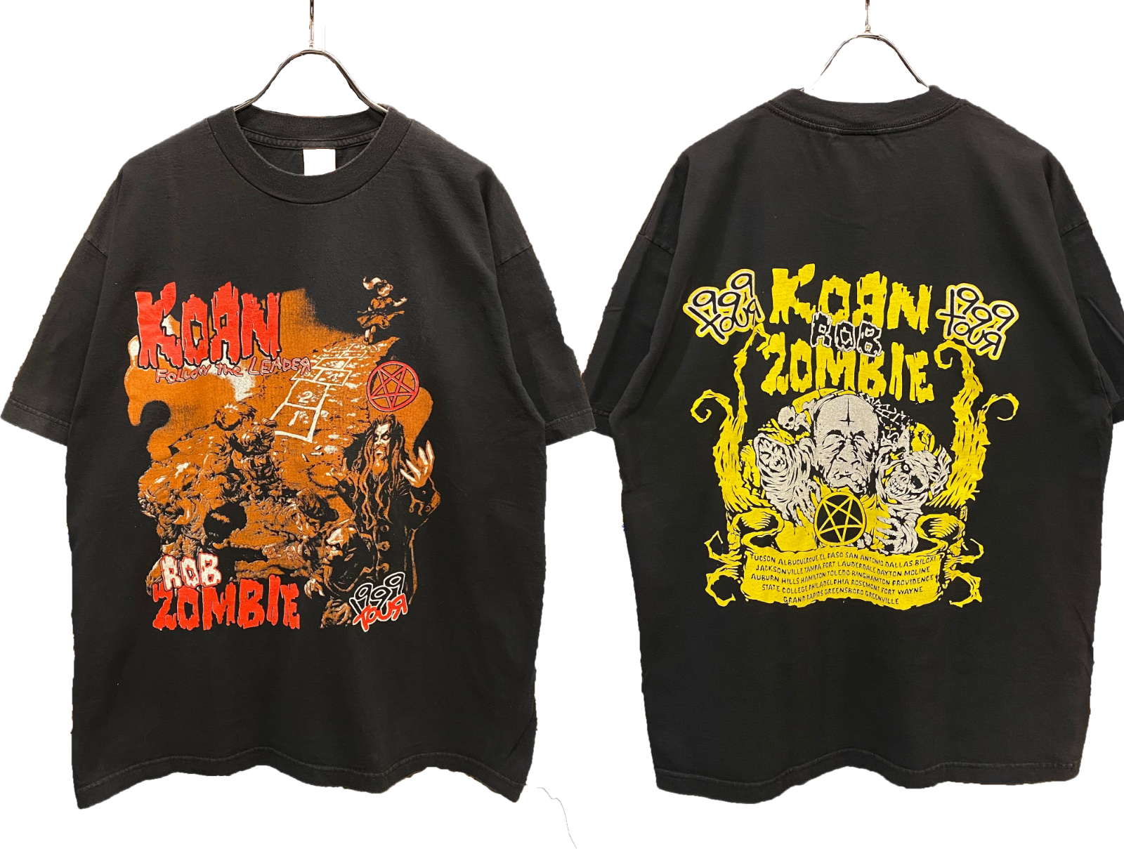 使い勝手の良い】 激レア Korn Rob Zombie Tシャツ 1999年物 