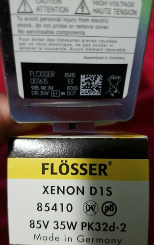 Flosser 85410 D1S HID Xenon Lamp 4200°k Head Light Bulb- Made in Germany - Picture 2 of 2