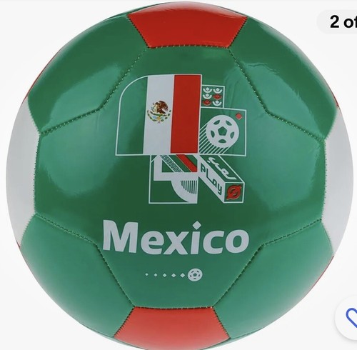 NEW FIFA World Cup Qatar 2022 Team Mexico Soccer Ball Souvenir Display, Licensed - Picture 2 of 4