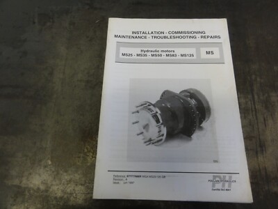 Poclain MS25 MS35 MS50 MS83 MS125 Hydraulic Motors Maintenance Repair Manual