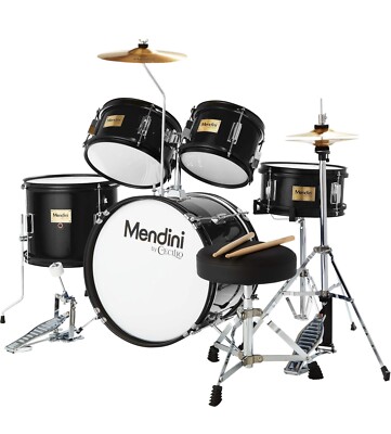 Mendini by Cecilio 16 in 5-piece Complete Kids Junior Drum Set