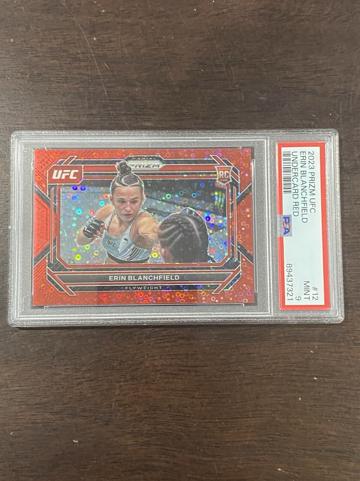 Erin Blanchfield 2023 Prizm Undercard Red #12 38/99 Psa 9