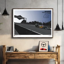 Road America Race Track Art Print INDYCAR Michael Andretti Racing Wall Art Gift