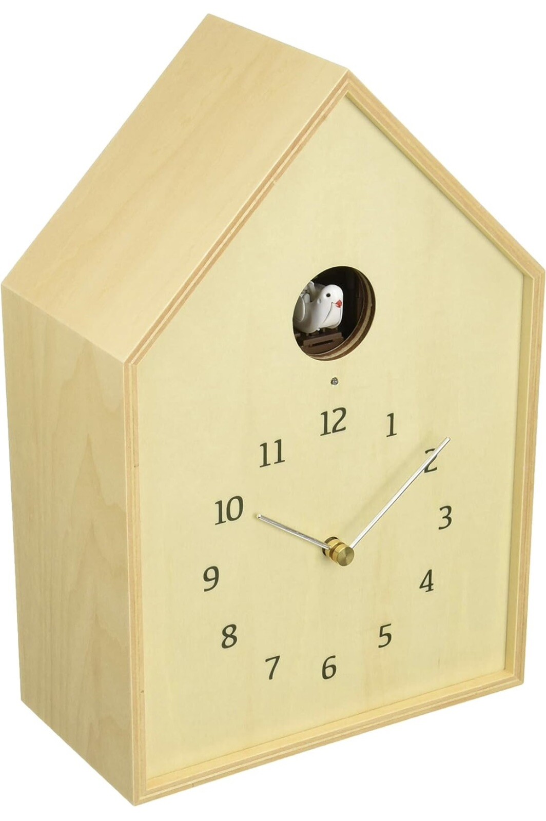 Lemnos Wall Clock Birdhouse Clock Natural NY16-12 NT Cuckoo clock NEW from Japan