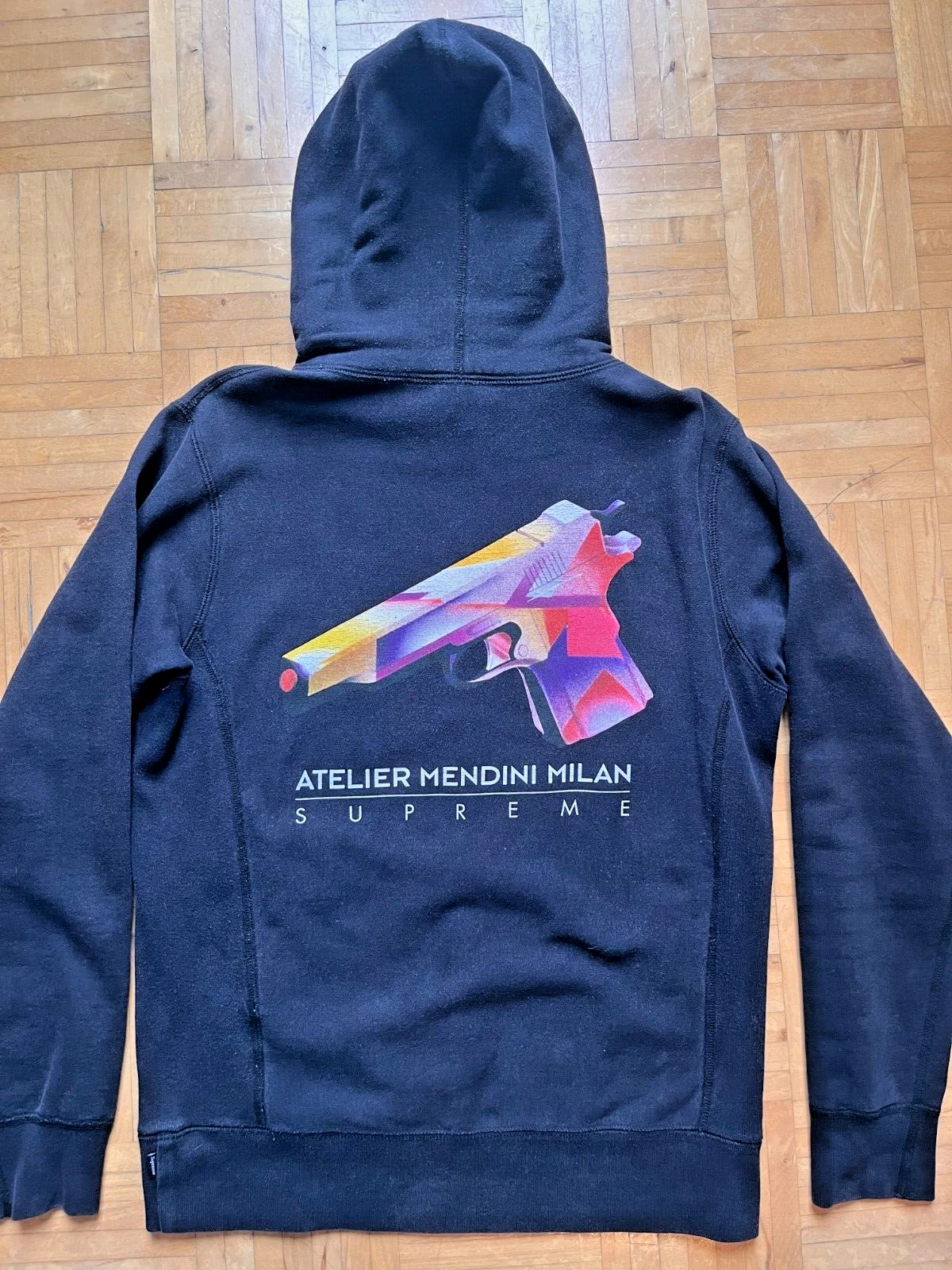 Supreme Hoodie Atelier Mendini Milan Medium M SS16 Black