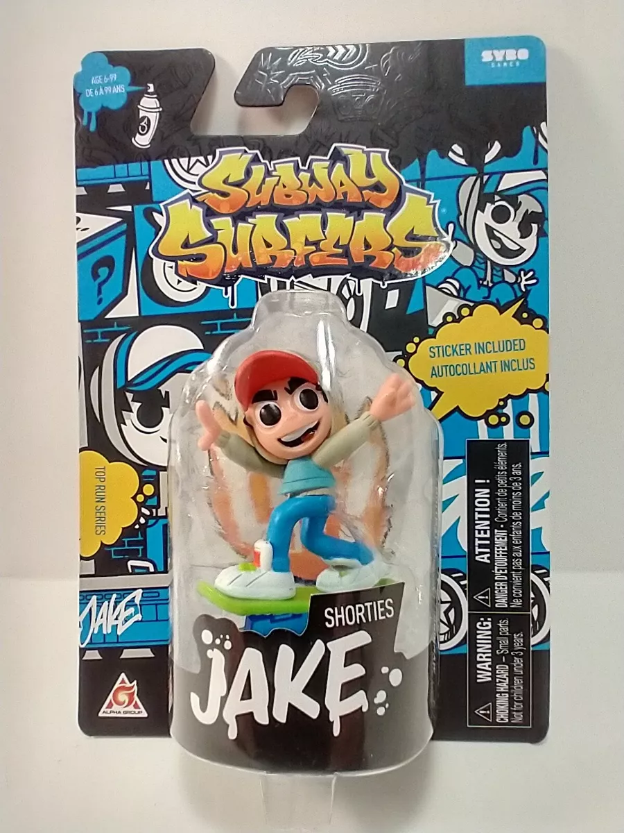 SUBWAY SURFERS SHORTIES RUNNING JAKE FIGURE WITH STICKER