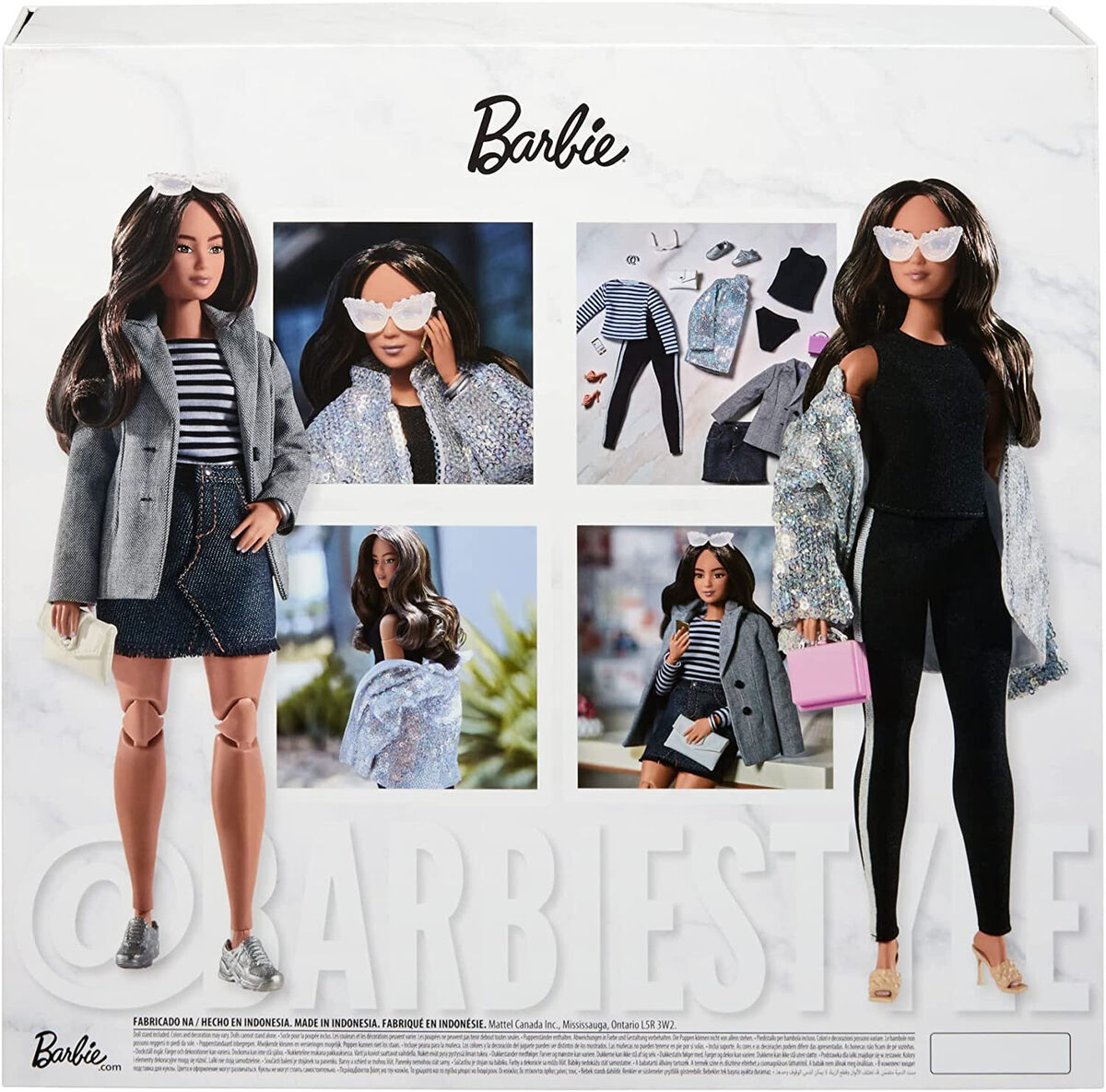 Roupa da moda de verão para boneca barbie fashionable shopping