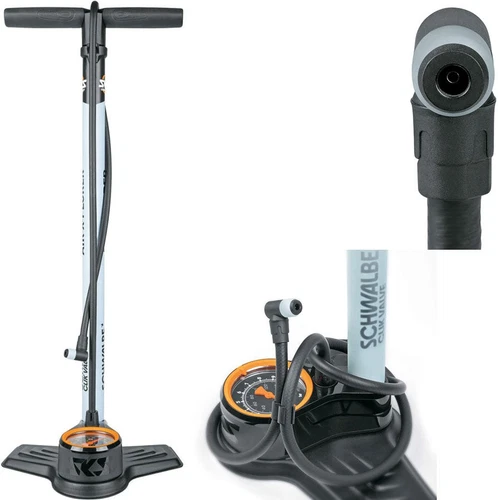 SKS - Standpumpe AIR-X-PLORER CLIK VALVE 10.0, AV/SV/DV - schwarz/sky blue