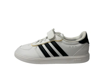 adidas Breaknet Sleek Kinder Sneaker Weiß/Schwarz UK 2 EU 34 2025 Ref 3644- - Bild 1 von 4