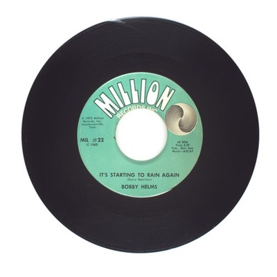 Bobby Helms - It's Starting To Rain Again; I Wouldn't Give You Up - 45 RPM (VG)