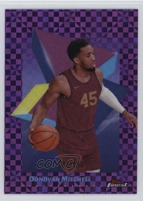 2024-25 Topps Finest Common Purple X-Fractor 123/150 Donovan Mitchell #19 16n7