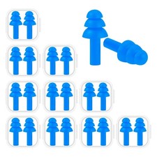 10 Pairs Noise Cancelling Ear Plugs, Premium Soft Silicone, Reusable, Waterpr...