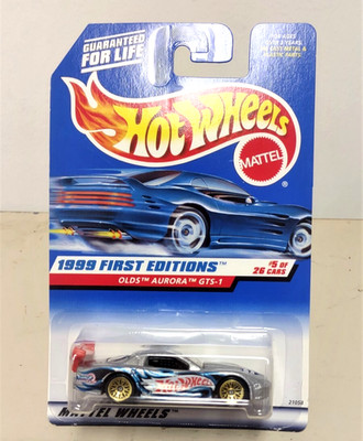 Hot Wheels 1999 First Editions OLDS AURORA GTS-1 #5/26 #911 Silver Car NEW  C16