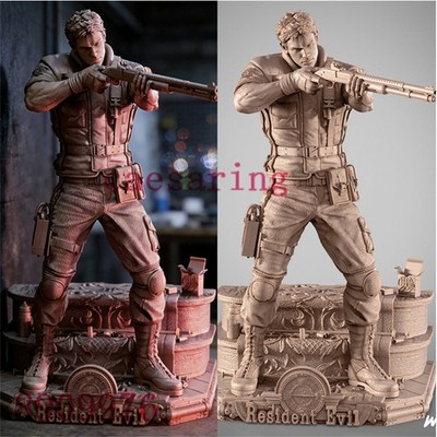 Chris Redfield 3D Printing Figure Unpainted Model Sculpture Blank Kit Statue New