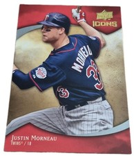 2009 Upper Deck Icons #66 Justin Morneau Minnesota Twins Baseball Card (A