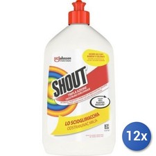 12X Ensemble Bio Shout Détachant Textile Liquide 500 Ml.