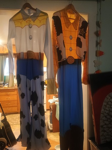 Men & Woman's Official Disney Classic Toy Story Woody & Jesse Costumes - Picture 1 of 4