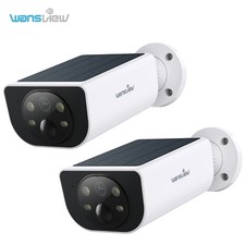2Pack 3MP Wansview Solar Security Camera Wifi Outdoor Wireless Human Detection