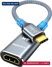 USB C to HDMI Adapter 4K 60Hz , USB Type C to HDMI Cable Adapter High Speed, T