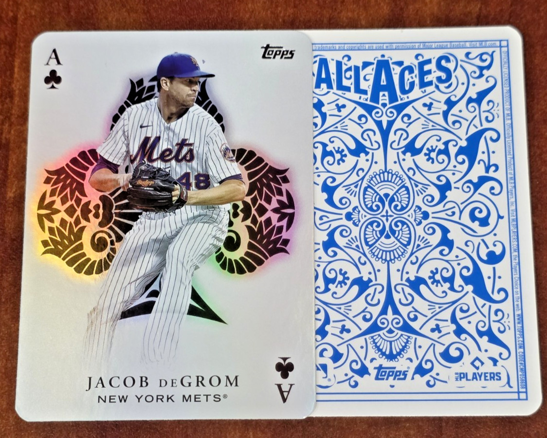 2023 Topps Series 1 All Aces Jacob deGrom #AA-8 Blue Back SP NY Mets Rangers