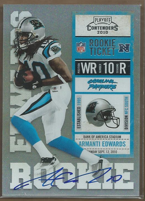 #ad #ad 2010 Playoff Contenders #202B Armanti Edwards RC AUTO $6.00
