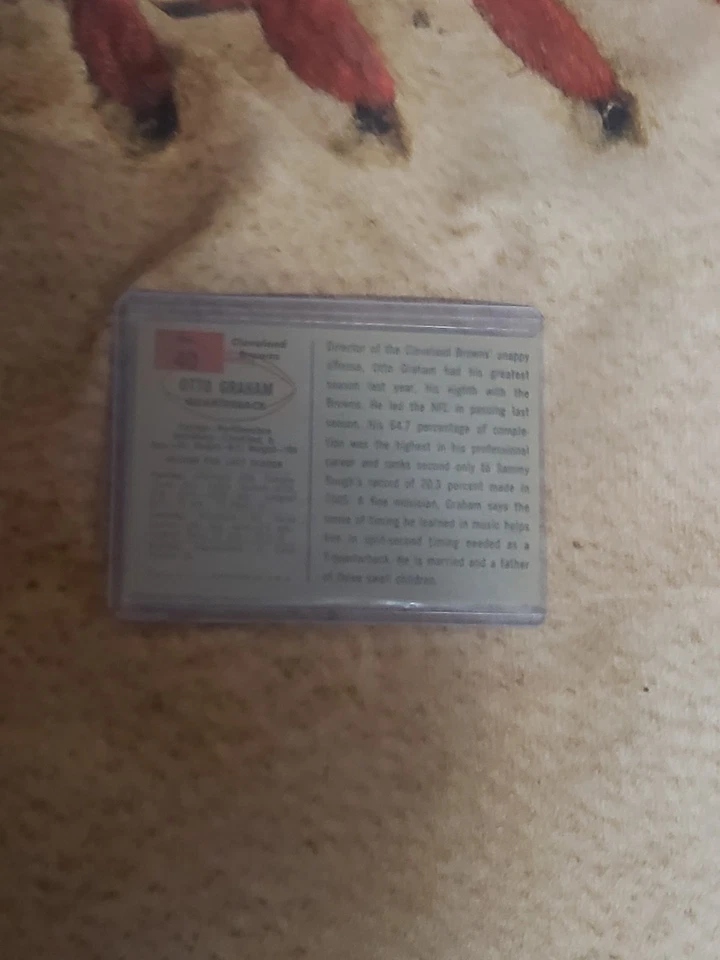 1954 bowman otto graham. original. vg+-ex. - Image 2 of 4