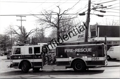 Real Photo Toms River Fire Co. No. 1 Firetruck Dover Township NJ RPPC W444