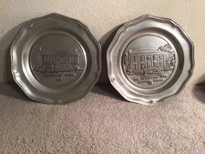 Commemorative Pewter Plate The University Club In Tuscaloosa Alabama 1978-