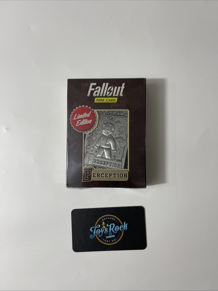 Fallout - Limited Edition Perception Metal Perk Card! Limited to 5000! Brand New | eBay Fallout - Limited Edition Perception Metal Perk Card! Limited to 5000! Brand New | eBay