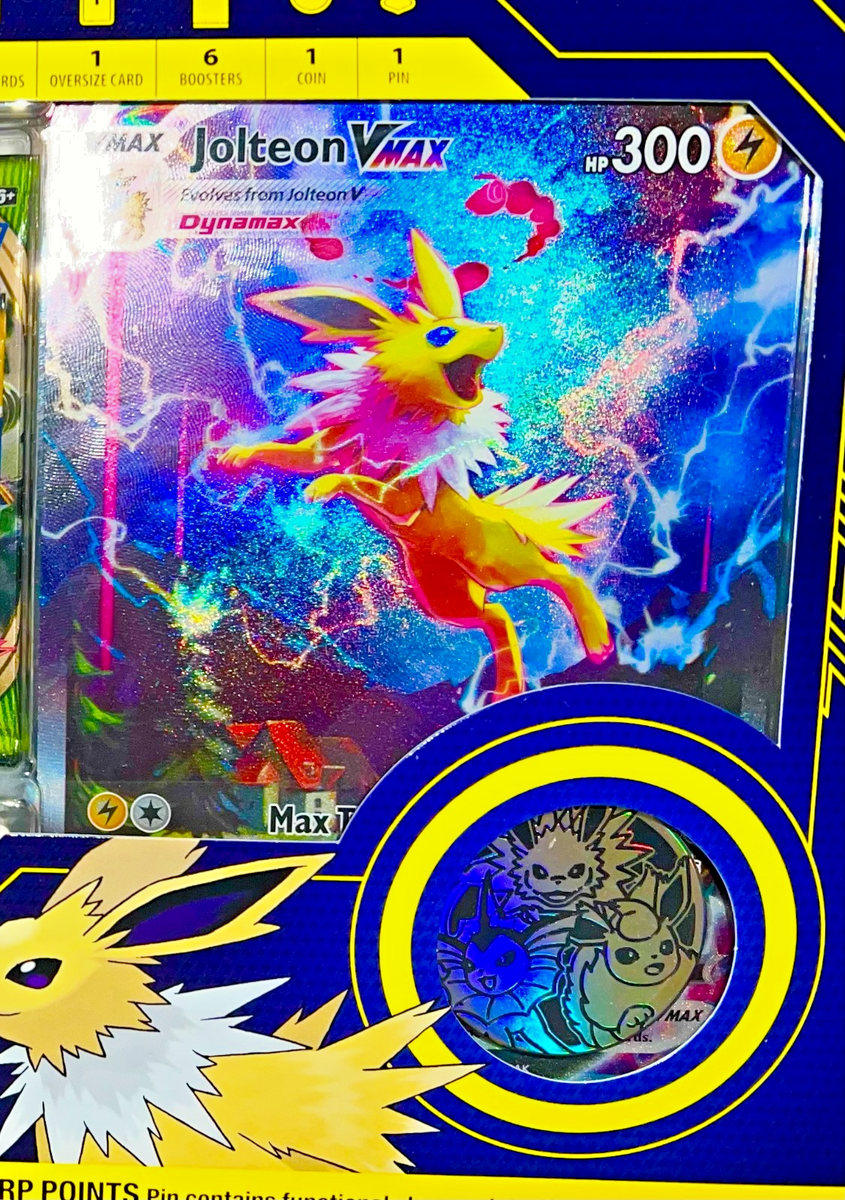 Pokémon Jolteon VMAX Premium Collection Box Factory Sealed +6