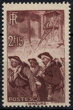 Timbre France 1938 390** Mineurs luxe neuf sans charnière