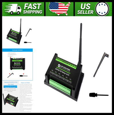 Industrial 6-Channel WiFi Relay Module with RS485, Bluetooth, Pico HAT Interface