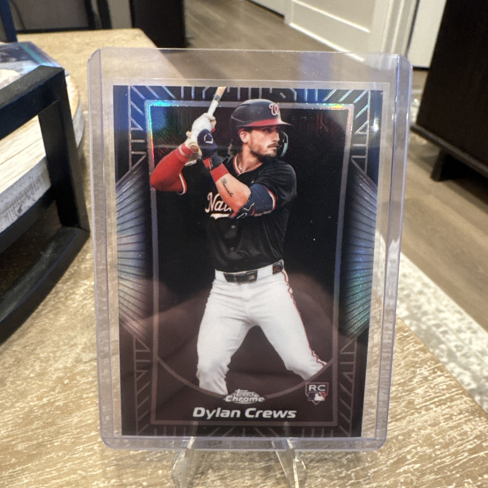 Topps 2025 Chrome Dylan Crews Rookie Washington Nationals Shadow Etch SE-14